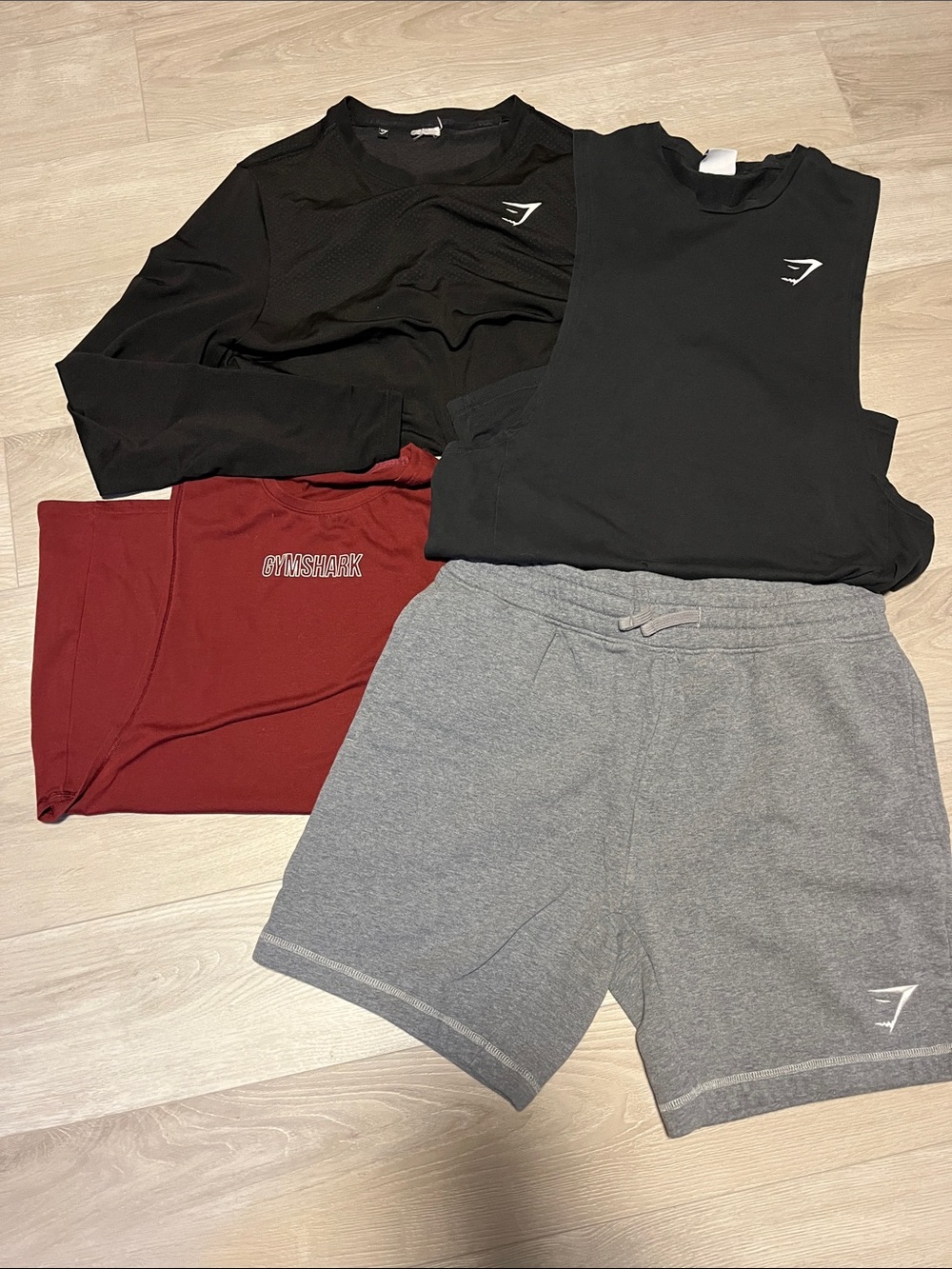 Gymshark Men's Gray Athletic Shorts with Subtle Logo